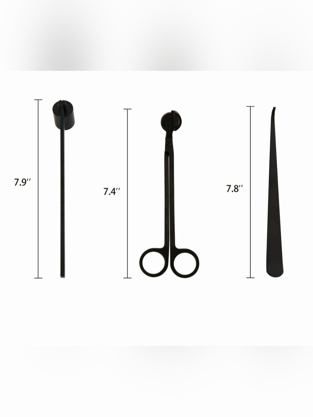 Better Homes And Gardens Black Candle Care Kit - Trimmer, Snuffer, Dipper - Picture 7 of 10